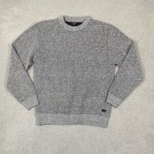 Outpost Makers Sweater Men XL Gray Knit Pullover Crewneck